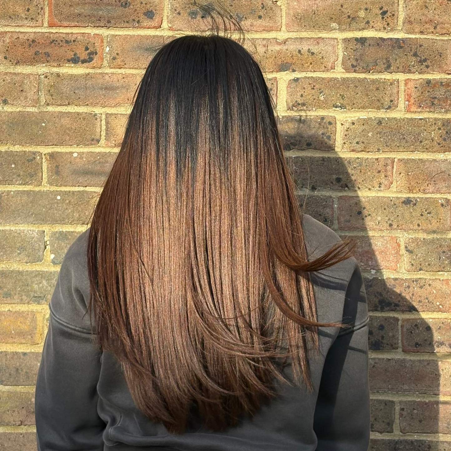 Yaki Straight Hair Extensions - #3 Hazelnut Ombré